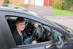 One of Chris Blakes driving school pupils - Jordan from Shifnal
